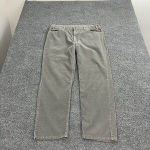 Vintage 90s Levis 519 Pants Mens 39x29 Grey Corduroy Straight Leg Casual Retro